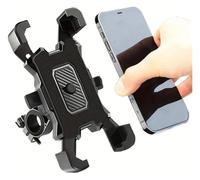 GXSAI Motorcycle Bicycle Phone Holder Gps Bracket Rearview Mirror Stand Handlebar Compatible Mount Mobile Phone Holder(Black B)