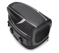 GXSAI Motorcycle Tail Black Waterproof Travel Rider Rear Back Seat Large Capacity Luggage Saddle Bag Motorbike Saddle Bag(Black)