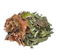 Gxsdj Dry Longan Leaf Litter for Reptile,Natural Turtle Longan Leaf Litter,Isopod Live Leave Terrarium Substrate Bedding,Tortoise Tank Leaves Decor for Snake,Gecko,Frog,Spider,Betta Fish (120)