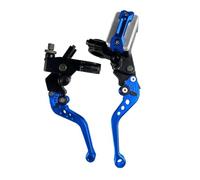 GXSHHTTAB One Pair 7/8" 22mm Universal Motorcycle Brake Master Cylinder Lever Cable for Scooter Sport Dirt Bike Model Replacement(Blue C)