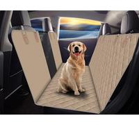GXT Dog Back Seat Cover Protector for Cars SUV and Trucks with Mesh Window, Scratchproof Nonslip and Waterproof Material,Dark Khaki