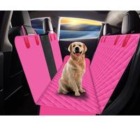 GXT Dog Back Seat Cover Protector for Cars SUV and Trucks with Mesh Window, Scratchproof Nonslip and Waterproof Material,Pink