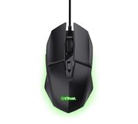 GXTrust 1109 Vylax Gaming Mouse with 6 Programmable Buttons, Advanced Software, Multicolour LED Lighting, 200-6400 DPI, 1.5m USB Cable, Illuminated RGB Computer Mouse for PC Laptop Windows, Black