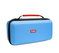 GXTrust 1252B XL Case for Nintendo Switch 2, Anti-Scratch Protective Hardcase with Shockproof Design, Carry Handle, Switch Case with Pockets for Accessories, 4 Joy-Cons and 12 Games, Blue