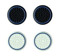 GXTrust 4-pack PS5 Thumb Grips for PlayStation 5 DualSense Controller, Glow in the Dark Better Grip on Thumb Sticks Controller Wireless - Black/White