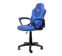 GXTrust 703SM Revvo Superman Licensed Kids Gaming Chair, Adjustable Height, Padded Arm Rest, Class 3 Gas Lift, Fabric Upholstery, PC Chair for Kids Ages 4-12, Gaming Setup, Video Games, Blue