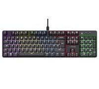 Trust GXT 871 Zora Mechanical Keyboard QWERTY US with RGB Lighting, Linear Huano Switches, Included Software, Anti-Ghosting N-Key Rollover USB Programmable Gaming Keyboard PC Laptop
