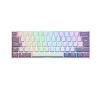 GXTrust Acira QWERTY UK Layout Mini Mechanical Keyboard 60%, White/Grey