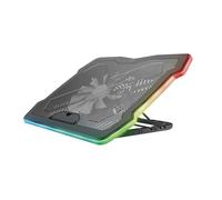 GXTrust Aura Multicolour Illuminated Laptop Cooling Stand 17.3 Inch, Black