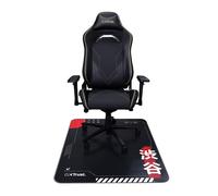 GXTrust 715 Chair Mat Japan Black 99x120 cm, Wear-resistant Floor Protector for Carpets and Hard Floor Surfaces, Durable Mat for Gaming and Office Chairs, Japanese Print Tokyo Shinkansen Train Travel