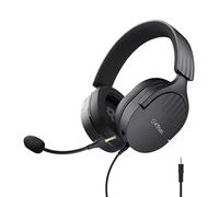 GXTrust Fayzo Gaming Headset Over-Ear 3.5 mm Jack, Black | for PC PS5 PS4 Xbox Series X|S Switch Mobile, Noise Cancelling Microphone, 85% Recycled Plastics