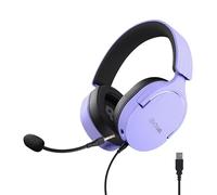 GXTrust Fayzo USB Gaming Headset 7.1 Surround Sound, Purple | Over-Ear, 50mm Drivers, with Noise Cancelling Microphone, 35% Recycled Plastics, RGB, for PC PS5