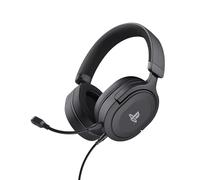 GXTrust Forta Gaming Headset Officially Licensed for PlayStation 5, Black | Over-Ear, for PS5 / PS4, 1.2m Cable, 50mm Drivers, 3D Audio, Detachable Microphone