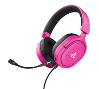 GXTrust Forta Gaming Headset Officially Licensed for PlayStation 5, Pink | Over-Ear, for PS5 / PS4, 1.2m Cable, 50mm Drivers, 3D Audio, Detachable Microphone