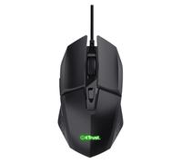 Trust Gaming GXT 109 Felox Gaming Mouse with 6 Programmable Buttons, Advanced Software, Multicolour LED Lighting, 200-6400 DPI, 1.5m USB Cable, RGB Computer Mouse for PC, Laptop, Windows - Black