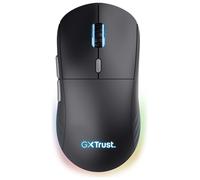 Trust Gaming GXT 926 Redex II Wireless Gaming Mouse Ultra Low Latency 2.4GHz, 65 Hrs Playtime, Kailh Switches, 10000 DPI, 6 Programmable Buttons, RGB Rechargeable Mouse for PC Computer Laptop - Black
