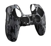 GXTrust PS5 Controller Skin DualSense Anti-Slip, Camouflage Black | Silicone Cover Case for Wireless Controller PlayStation 5, Protective Accessories for Gamepad