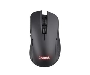 GXTrust Trust GXT 931 Ybar Dual Wireless Gaming Mouse Bluetooth + 2.4GHz Low Latency, Rechargeable Programmable RGB Mouse 200-7200 DPI, 70% Recycled Plastics, for Computer PC Laptop, Black