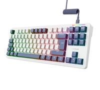 GXTrust Xyra TKL Mechanical Keyboard QWERTY UK Layout Gasket Mount Creamy