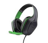 GXTrust Zirox Lightweight Gaming Headset for Xbox Series X/S, Black/Green | Over-Ear, 3.5mm Jack, 50mm Drivers, 1.2m Cable, Foldaway Microphone, Lightweight