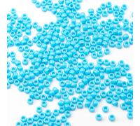 Gxueshan 1000 Pcs Acrylic Plastic Blue Pony Beads 6x9mm Bulk Kandi Beads for Friendship Bracelet Necklace Jewelry Making Pens Hair Braiding Kit (Blue)