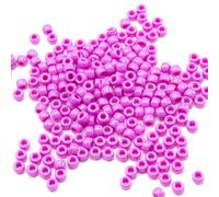 Gxueshan 1000 Pcs Acrylic Pony Beads 6x9mm Bulk for Bracelet Necklace Jewelry Making Earring Hair Braiding Kandi Beads