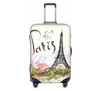 GXUNGT Eiffel Tower Print Travel Luggage Cover,Personalized Foldable Suitcase Cover,Perfect for All Traveler