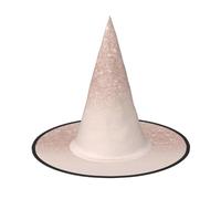 GXUNGT Rose Gold Wallpaper Print Halloween Witch Hat,Wizard Hat,Suitable For Carnival,Christmas Masquerade,Cosplay Party