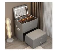 GXXINGIN Bedside Chest narrow Smart Bedside Table Multifunctional Makeup Cabinet With Drawers Wheel Dressing Table Led With Charging Station Nightstands Bed