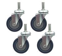 GXXINGIN Castor Wheels, Heavy Duty Caster Wheels 3" 75mm Furniture Swivel Wheels Moving Caster Wheels Rubber Trolley Castor,Replacement Swivel Caster(Universal,M12)