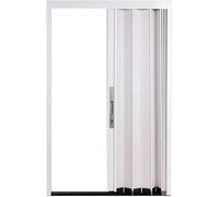 GXXINGIN Closet Sliding Door Folding Closet Doors White Room Divider Door for Doorway, Kitchen and Shower Bathroom, Aluminum Locking Accordion Door Panel(28x40in(71x101cm))