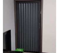 GXXINGIN Concertina Door Aluminum Folding Door, 68 76 120 156 170 Cm Wide Heavy Duty Sliding Door/Customize Concertina Door With Track, Hallways Shower Bedroom Room Partition Accordion Doors(Gray,90