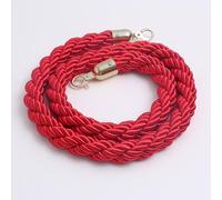 GXXINGIN Queue Barrier Ropes with Silver Hooks, Twisted Crowd Control Rope, Crowd Control Stanchion Rope 3/4/5/8/12Ft, Braided Hemp Rope Barrier for Queue Divider, Queue Line Barrier, Rope Safety Bar