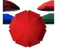 GXXINGIN Replacement Canopy for 3.0m Patio UmbrellaRed Outdoor Sunshade Cover for Shops Cafés RestaurantsDurable 10ft Round Umbrella Fabric Canopy