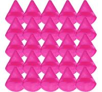GXXMEI 30PCS Powder Puff Face Makeup Sponge Soft Velour Triangle Powder Puffs for Loose Powder Setting Powder Cosmetic Foundation Beauty Sponge, Stocking Stuffers Gift for Women (Pink)
