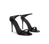 GXYHJVMFPSC High Heels Women's Stilettos Open Pointed Toe Ankle Strap Heeled Sandals Dress Wedding Bridal Pumps Shoes 12 CM-Black||41