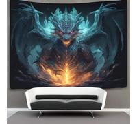 GXYUAOIEF 3D Dragon Printed Wall Blanket Home Decoration Bedding Poster Wall Art Tapestry Tapestries Wall Hanging Soft Polyester for Bedroom Living Room Dorm Home Decorations 180cmx230cm