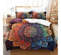 GXYUAOIEF 3D Printed Duvet CoverMandala Microfiber Duvet Cover Comforter Cover Set with Zipper Home Bedding Cover Sets for Boys Adult Super King(260x220cm)