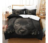 GXYUAOIEF Labrador Dog 3D Printed Duvet Cover Set with Hidden Zipper Bedding Microfiber Comforter Cover with Pillowcase for Kids Boys Adult Easy Care King（220x240cm）