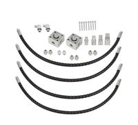 GXYWADY 2 Three Way Diverter Valves Replacement for 1-2 ton Mini Excavator w/Quick Connects 31inch Flexible Hoses