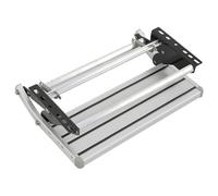 GXYWADY Single Tier Manual Aluminium Step Replacement for RV Campervan Motorhome RV Travel Trailer 21.65 Inch Silver