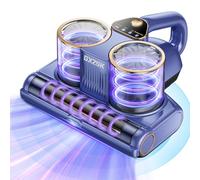 Gxzsk Mattress Vacuum Cleaner, 16kPa Bed Vacuum Cleaner with 253.7nm UV-C Light, Ultrasonic & 140℉ Heating, Dual Cup & Widen Suction Port Handheld Vacuums for Bed, Sofa, Couch, Crib (500W, Corded)