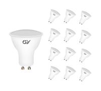 GY 12 lampadine LED GU10, 8W equivalenti a 80W, 2700K bianco caldo 660 lumen, lunga durata, basso consumo, adatte per illuminazione a binario e case da incasso certificate CE, non dimmerabile