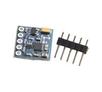 GY-271 HMC5883L Electronic Compass Module, Three-Axis Magnetic Field Sensor with 12-Bit ADC, 5mG Resolution, ±8 Gauss Range, Low Power 2.16-3.6V, for Microcontroller Integration, Blue Black