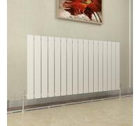 GY Bath Horizontal Radiator White Flat Panel Designer 600x1156mm Single Modern Central Heating Rads