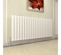 GY Bath Horizontal Radiator White Flat Panel Designer 600x1428mm Single Modern Central Heating Rads