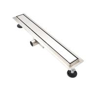 GY Bath Linear Shower Drain 40cm, 2 in 1 Tile Insert Stainless Steel Wet Room Drain, Odor Proof Floor Drain Set with Hair Strainer and Shower Waste Trap