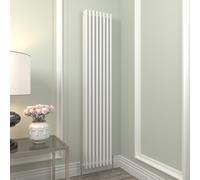 GY Bath Vertical Traditional Radiator White 3 Column Designer 1800x380mm Modern Cast Iron Style Central Heating Rads