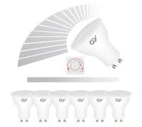 GY Dimmable GU10 LED Bulbs Cool White,7W 6500K 530 Lumen Energy Saving Light Bulbs,Equivalent to 70W,120° Wide Beam Angle Energy Saving Lamp,Pack of 6