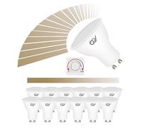 GY Dimmable GU10 LED Bulbs Neutral White,7W 4000K 530 Lumen Energy Saving Light Bulbs,Equivalent to 70W,120° Wide Beam Angle Energy Saving Lamp,Pack of 12